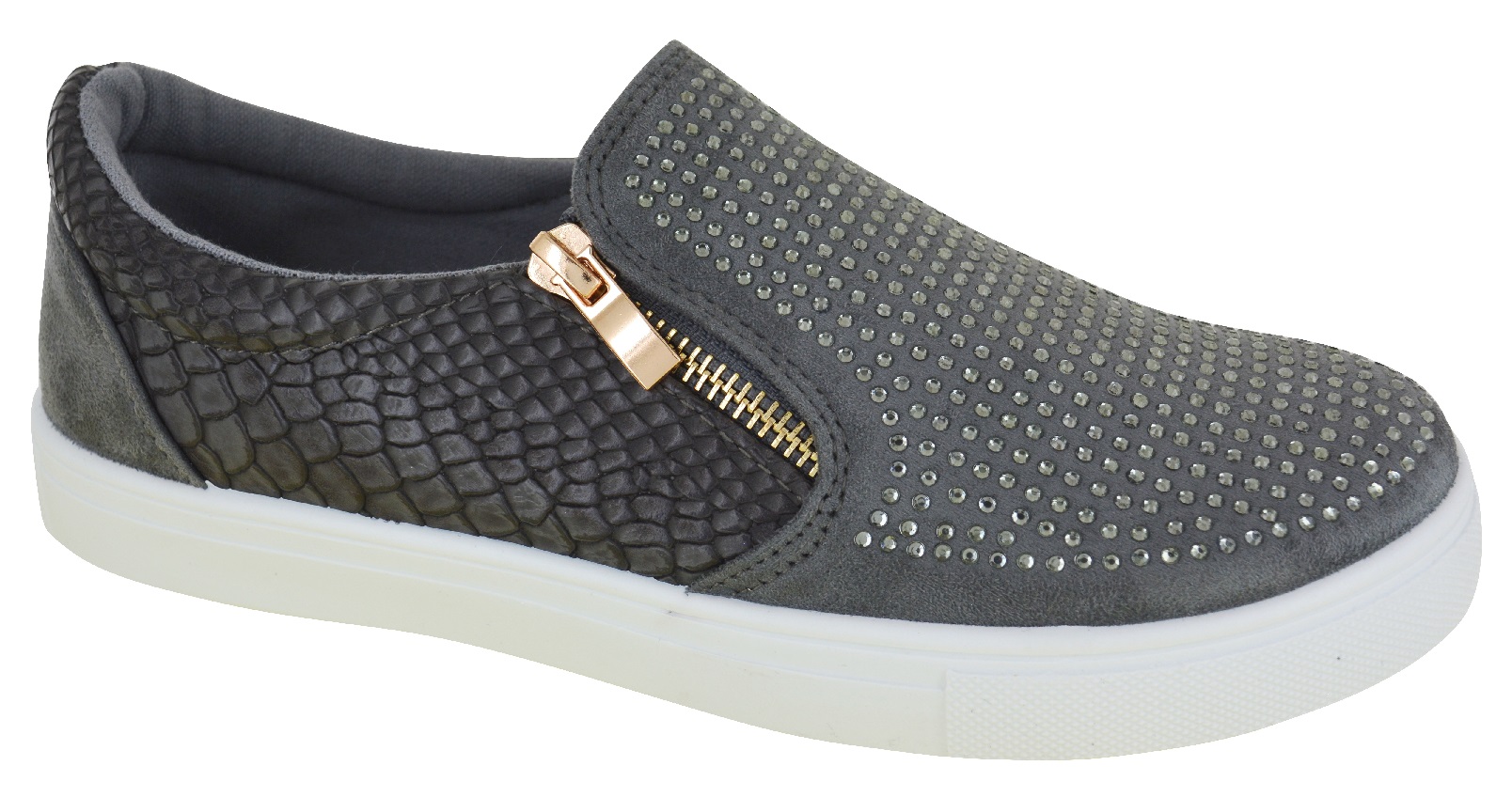 Baskets Femmes STONE Slip-on à Lacets élastiques - Taille US 6.5, Couleur Stone, Occasion Très Bon état